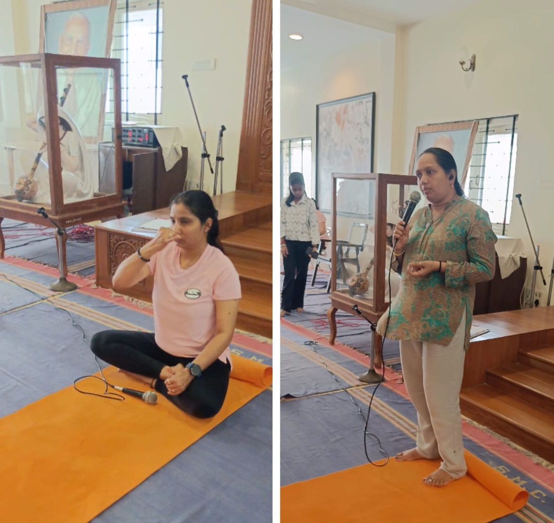 International Yoga Day 2024_ Yoga Instructor while taking yoga Session